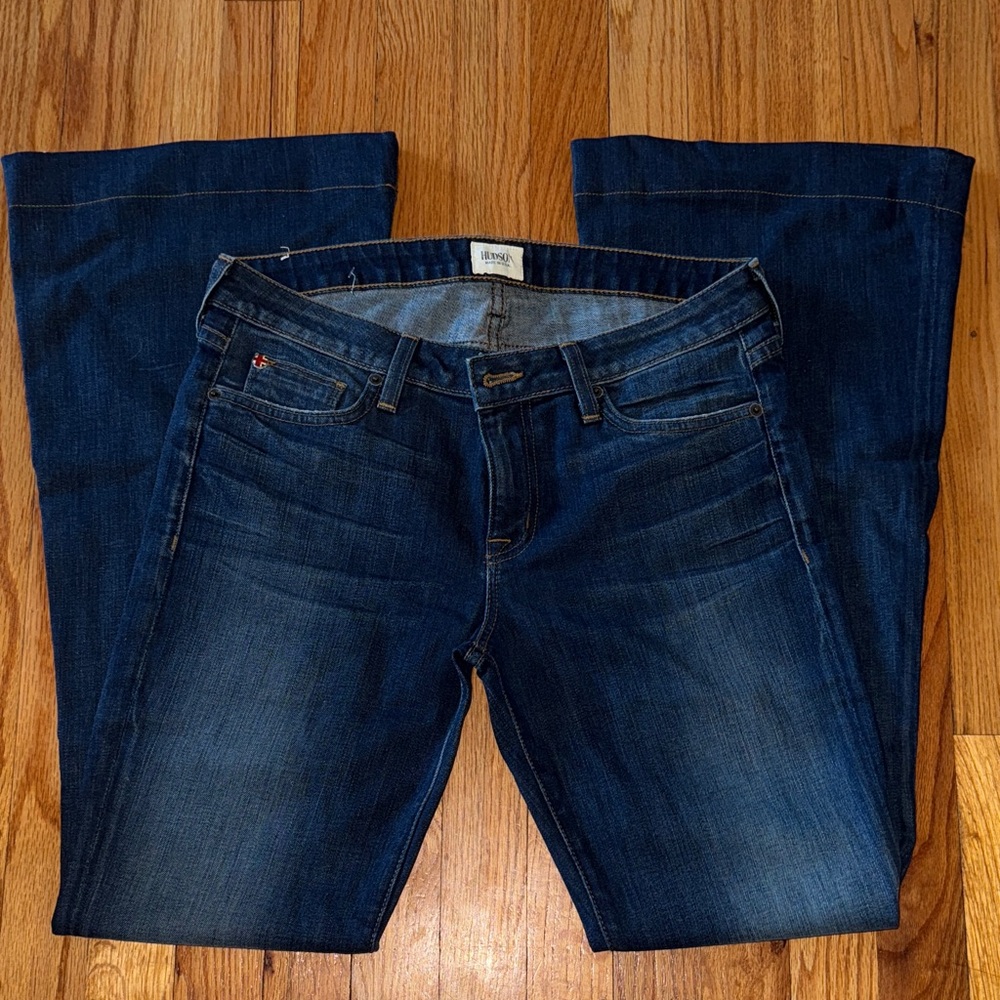 Hudson Jeans Dark Blue Flare & Wide Leg
